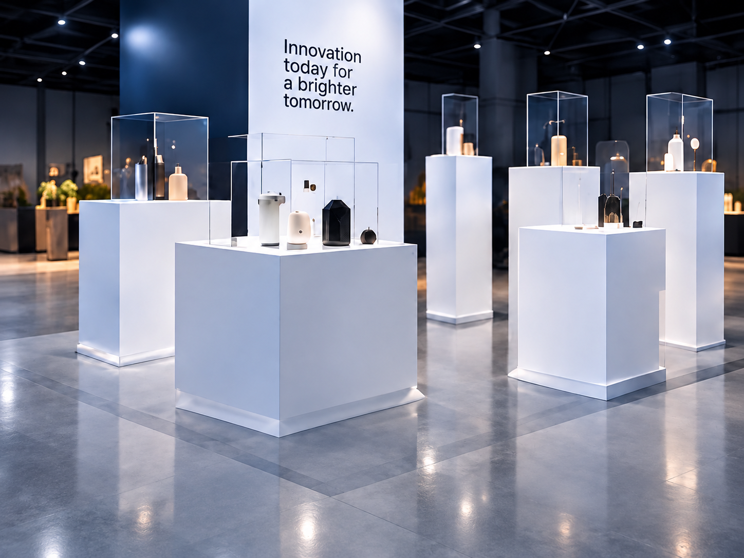 Product presentation exhibition space